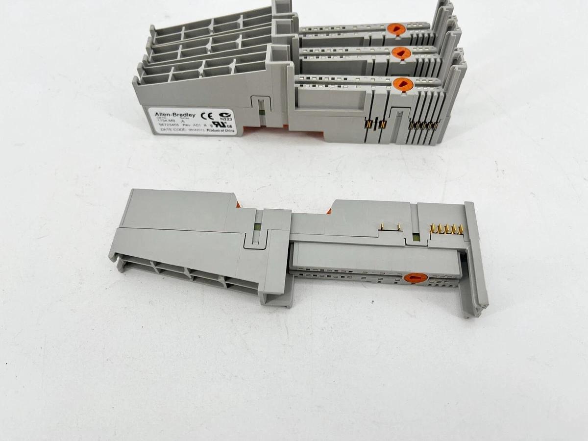 Used Lot of 4 Allen Bradley 1734-MB Ser. A Point I/O Module Mounting Bases
