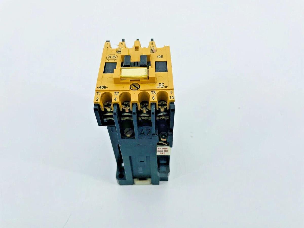 Used Allen Bradley 100-A09NZ243 Contactor 24VDC Coil 3PH 3P 9A Ser B