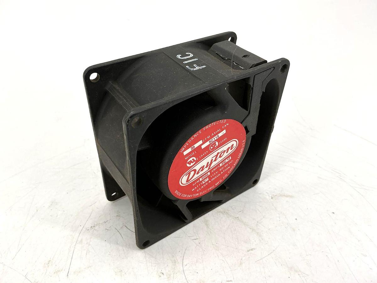 Used Dayton 5C115 30 CFM Axial Fan 3000RPM 6/7W 0.09/0.10A 115V 50/60HZ