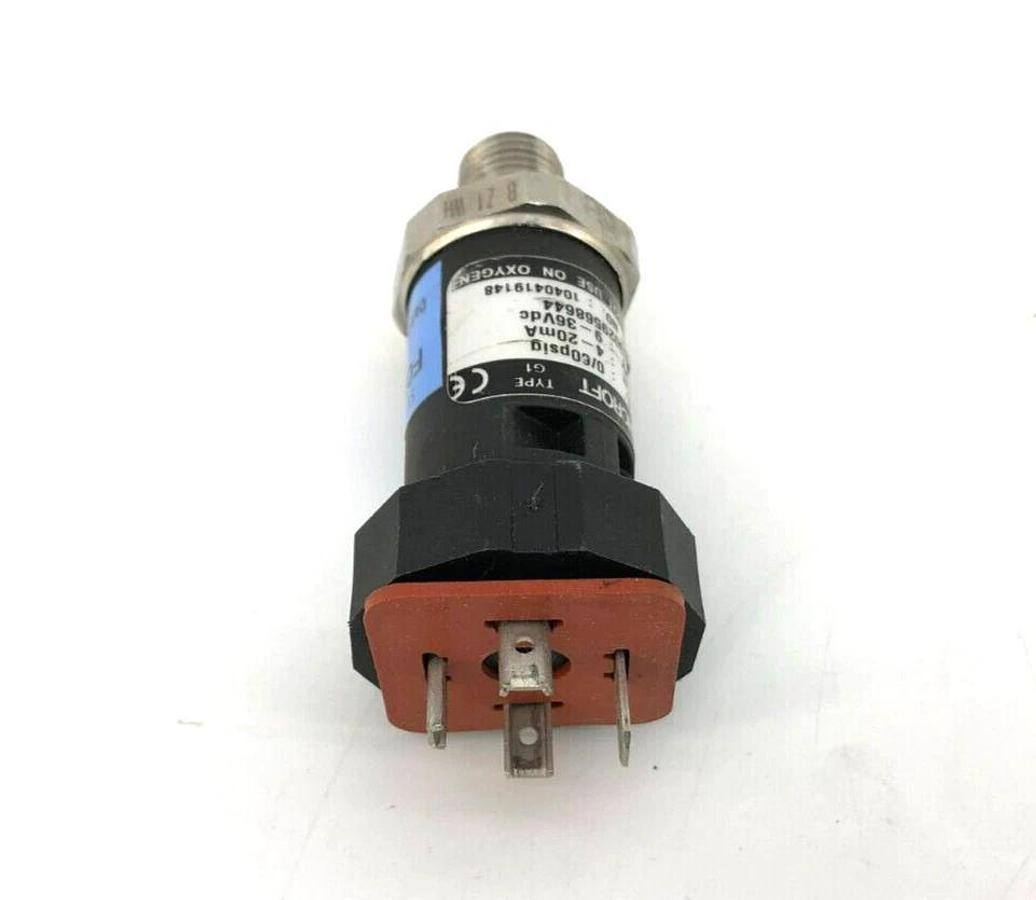 Used Ashcroft G17M0242DO60# Pressure Transducer 0 To 60 PSI (Missing Parts)