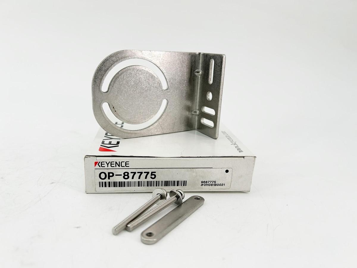 New Keyence OP-87775 Adjustable Sensor Bracket 85MM Length 18MMW M12