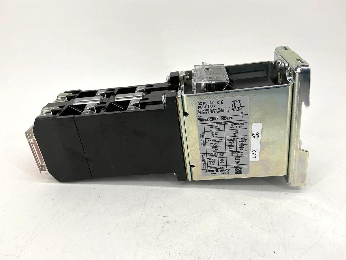 New Allen Bradley 700S-DCPK1020DZ24 Ser E Master Safety Control Relay 24V No Box