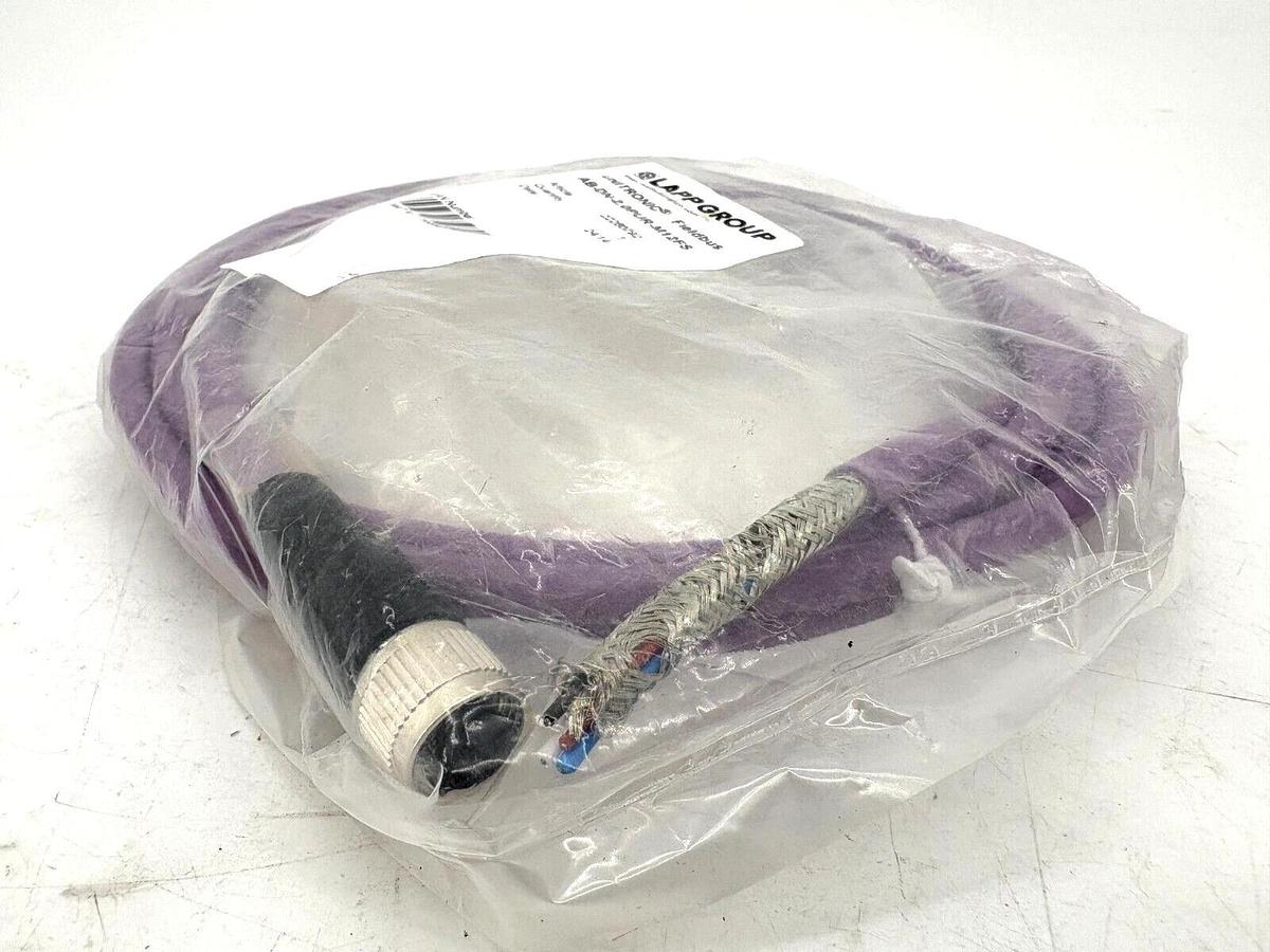New Lapp Group AB-DN-2,0PUR-M12FS Pre-Assembled Bus Cable 2m Length