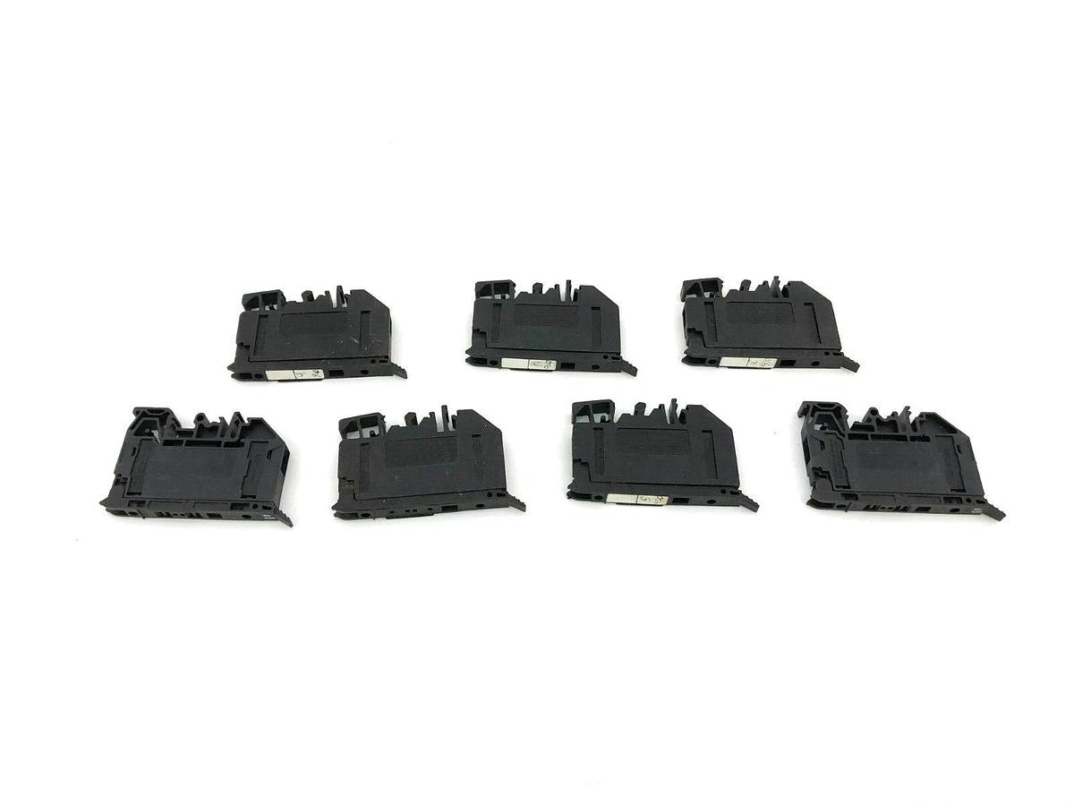Used Lot of 7 AB Allen Bradley 1492-H Terminal Blocks, 500V, 4mm