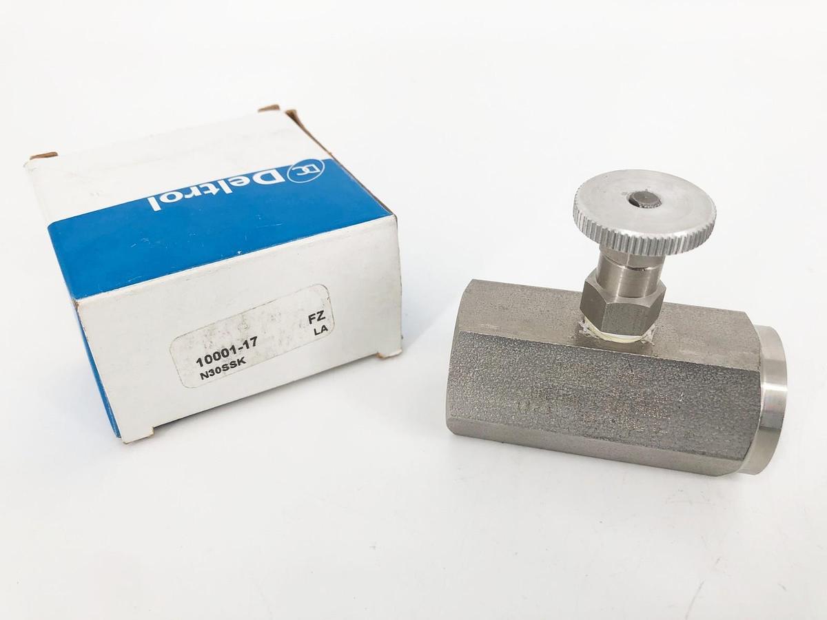New Deltrol N30SSK Flow Control Valve 1/2" NPTF 5000psi 10001-17