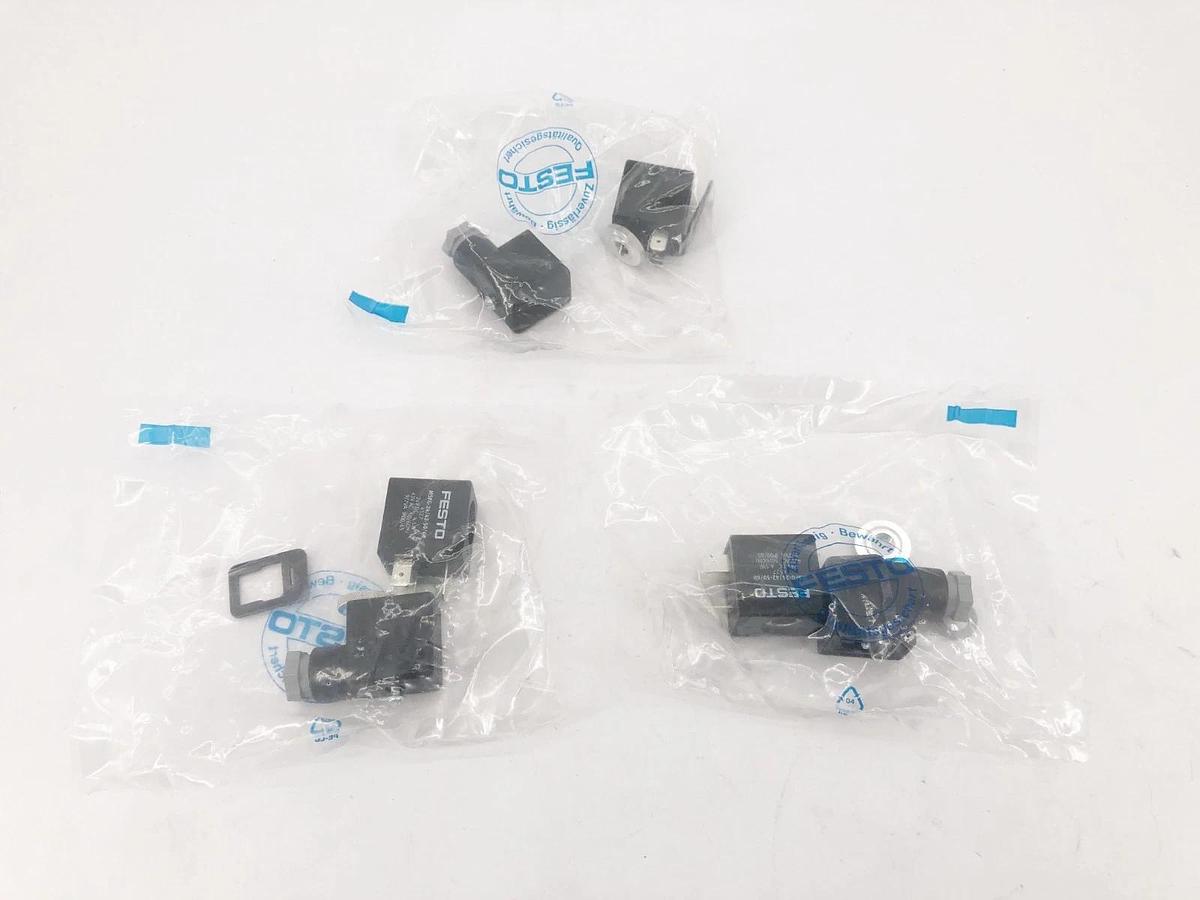Lot of 3 New Festo MSFG-24/42-50/60 Solenoid Coils 24VDC 4527