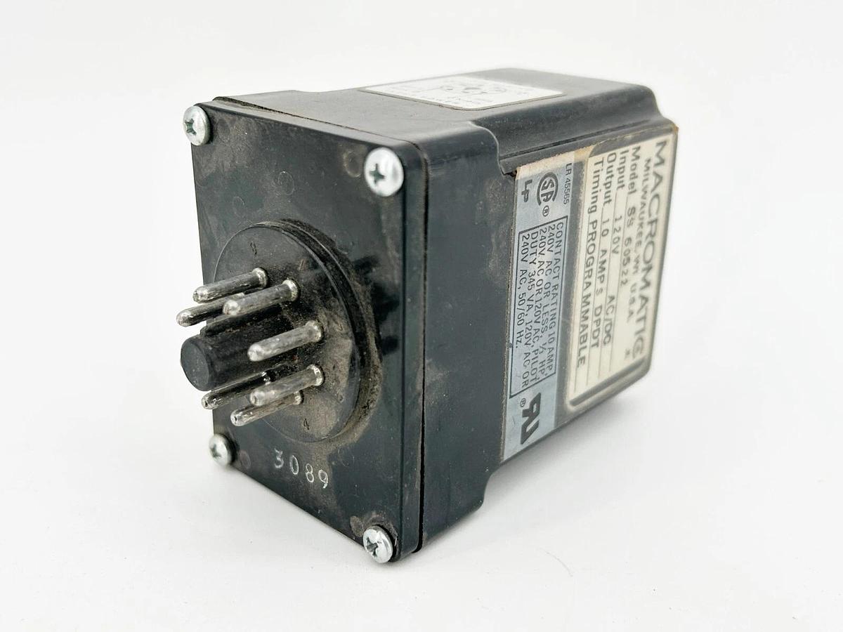 Used Macromatic SS-60522 Time Delay Relay 10A 120V DPDT