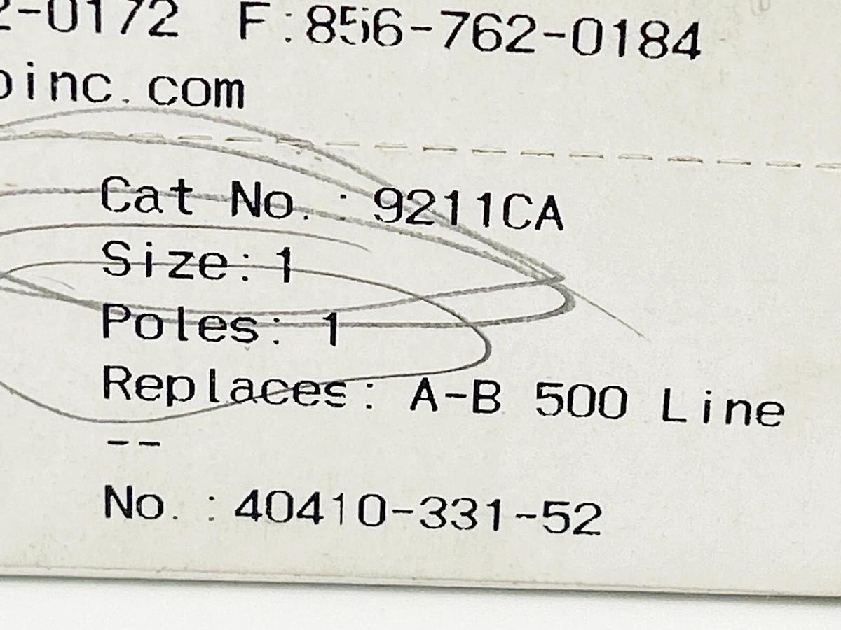 New Repco 9211CA Contact Kit Size 1 Single Pole Replacment for A-B 40410-331-52