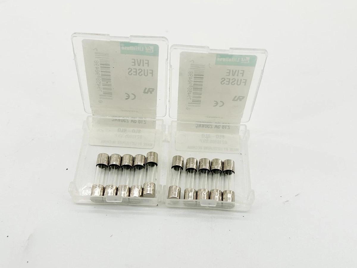 New Lot of 10 Littelfuse 218005P SLO-BLO Glass Fuse 5A 250V