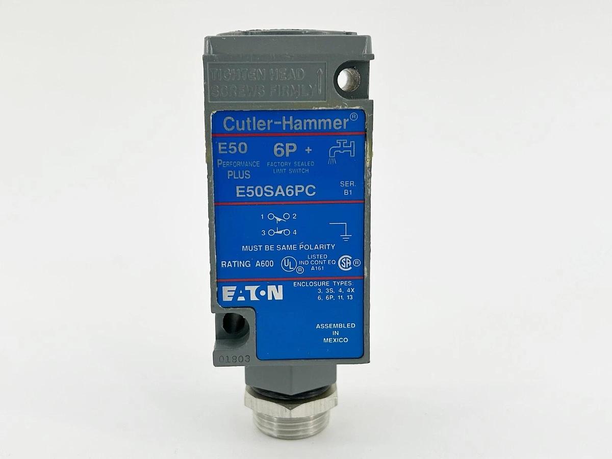 New Cutler Hammer E50SA6PC Limit Switch Single Pole 10A 240V W/O Box