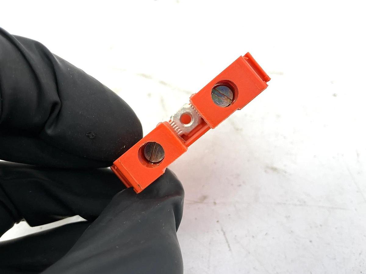 Used Lot of 42 ABB Entrelec M6/8-ORANGE Terminal Block 22-8AWG 50A 600V M6/8