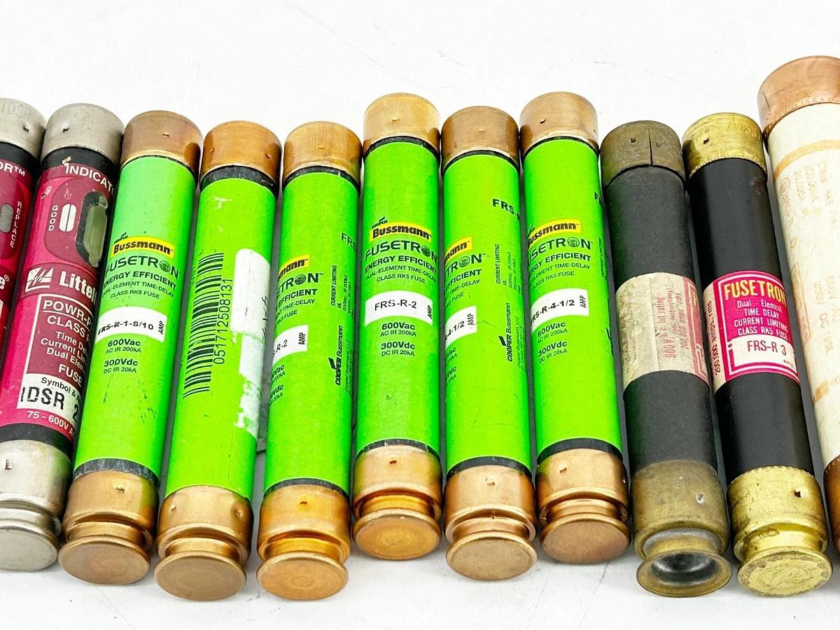 New Lot of 12 Bussmann, Ferraz Shawmut, Littelfuse Mixed Fuse pack 1-50A 600V