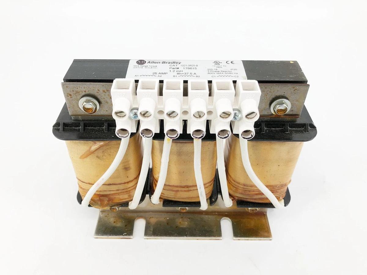 New Allen Bradley 1321-3R25-B 3-Phase Line Reactor 25A 600V 178615 - No Box