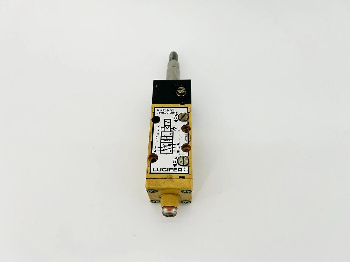 Used Parker Lucifer 345L01 Solenoid Valve, 24VDC, 13W, 7341LDC1LNM8 - No Coil