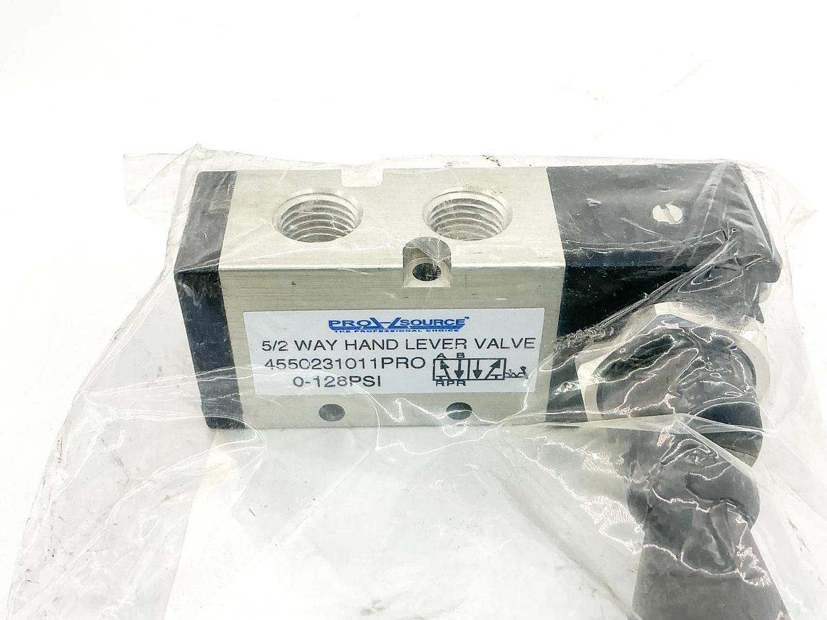 New Pro Source 4550231011PRO 1/4NPT 5/2 Way Detent Hand Lever Valve 0-128PSI