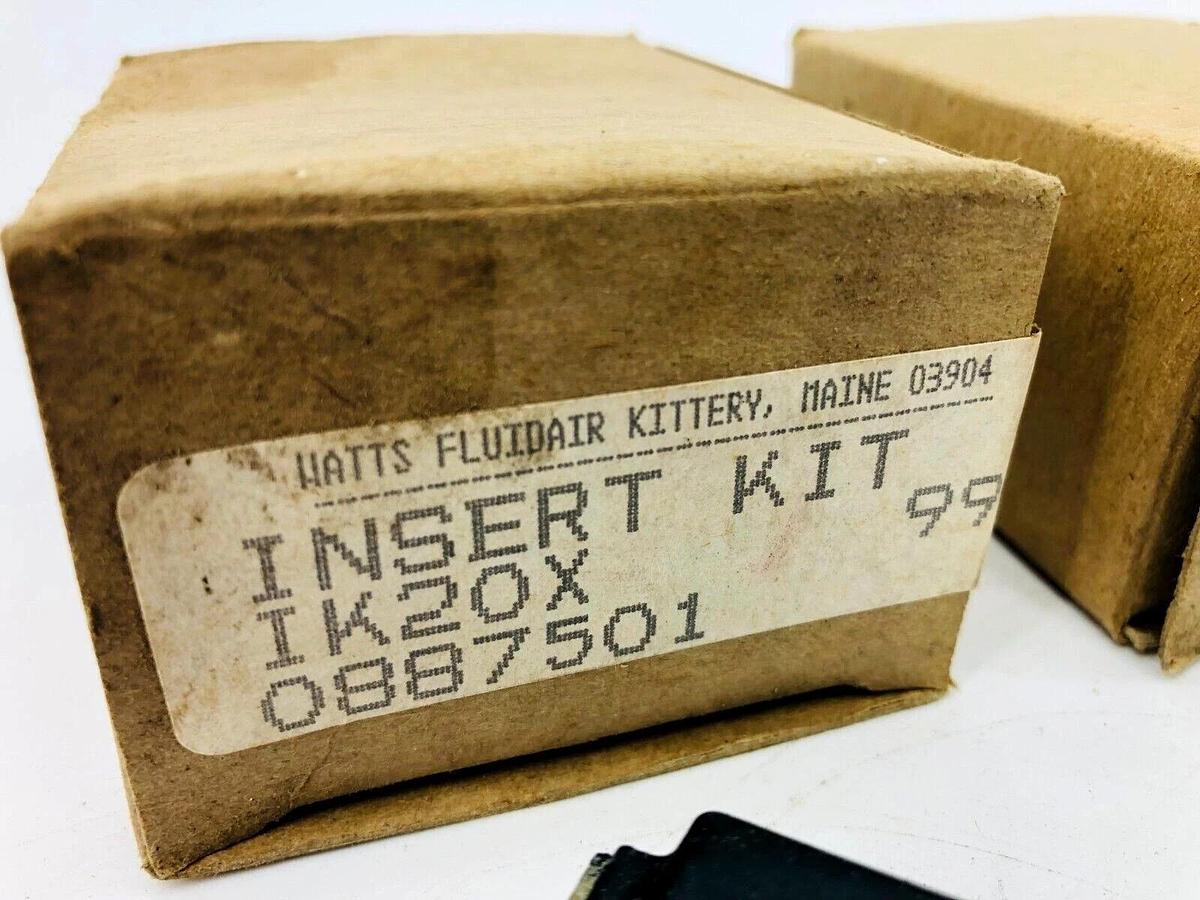 Used Lot of 2 New Parker Watts Fluidair IK20X End Insert Kit 3/8"Npt