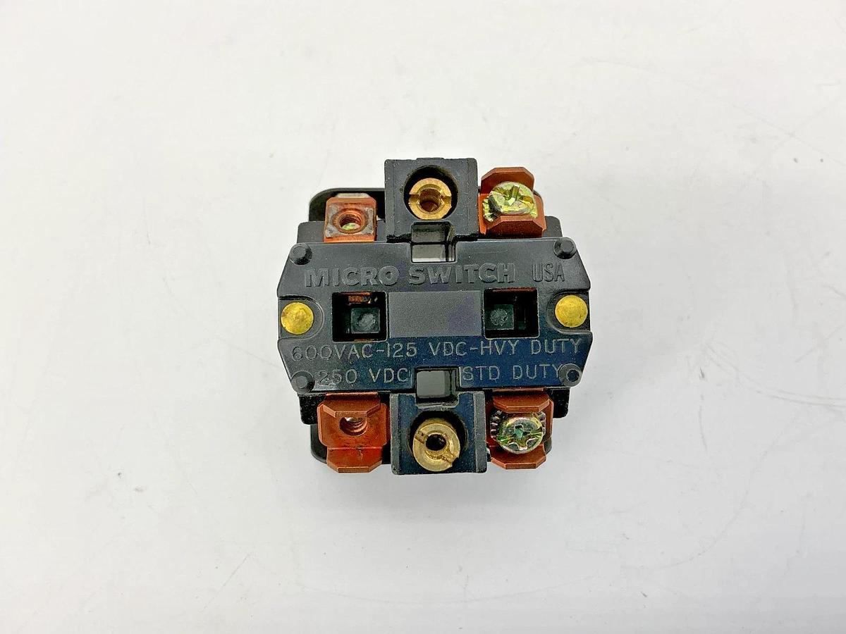 Used Lot of 2 Honeywell Micro Switch PTCC Contact Block 2NC 2NO 600VAC