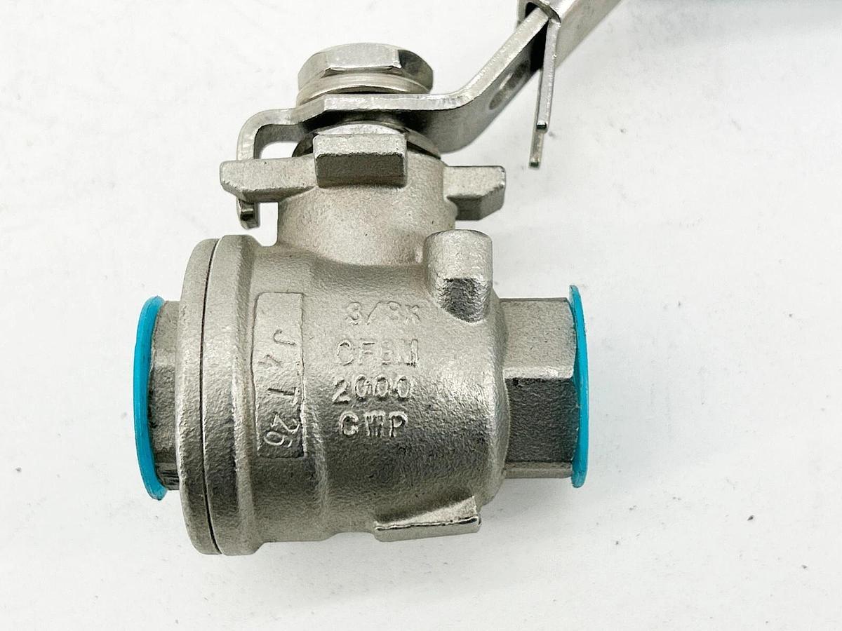 New FNW Ball Valve CF8M 2000 CWP 3/8
