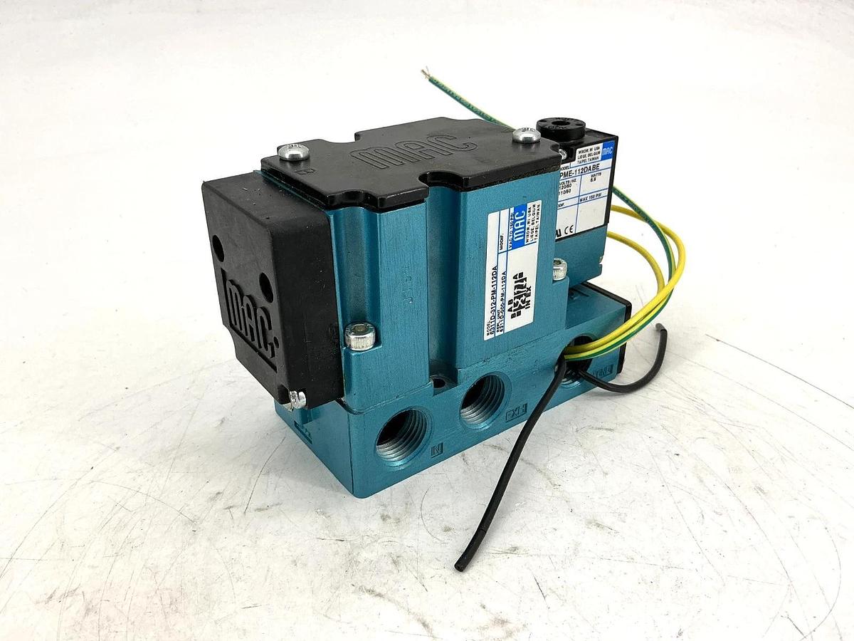New MAC Valves 6311D-312-PM-112DA Solenoid Valve 4-Way 150PSI 120VAC - No Box