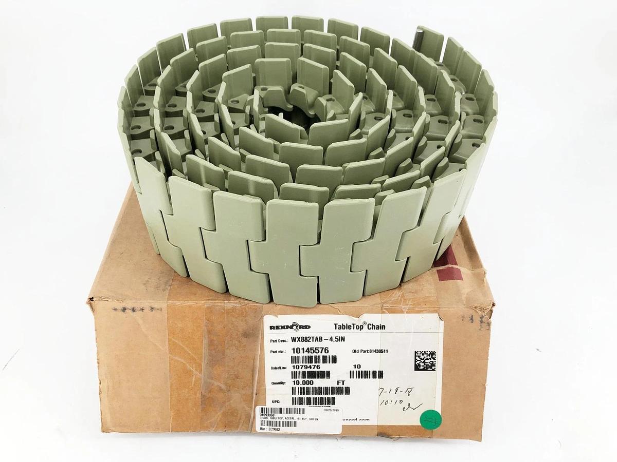 New Rexnord WX882TAB-4.5IN TableTop Chain 10 FT. 10145576 81430511
