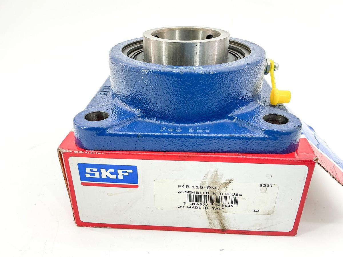 New SKF F4B 115-RM Flanged Ball Bearing Unit