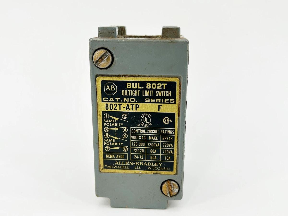 Used Allen Bradley 802T-ATP Limit Switch Body 600V 10A 4 Circuit NEMA Type 4/13