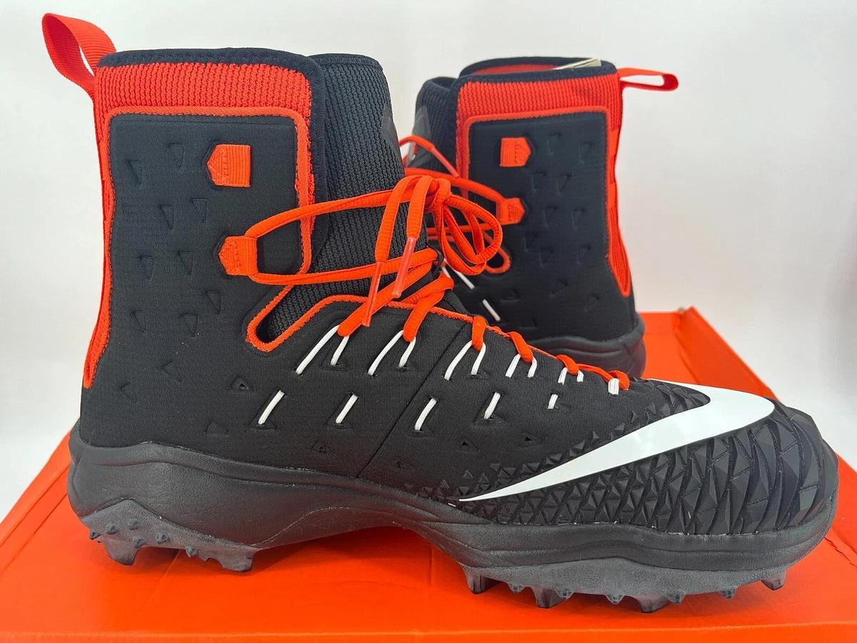 Nike Force Savage Elite Shark WD Blk/Orange S.16 OSU Beavers Promo Sample Cleats