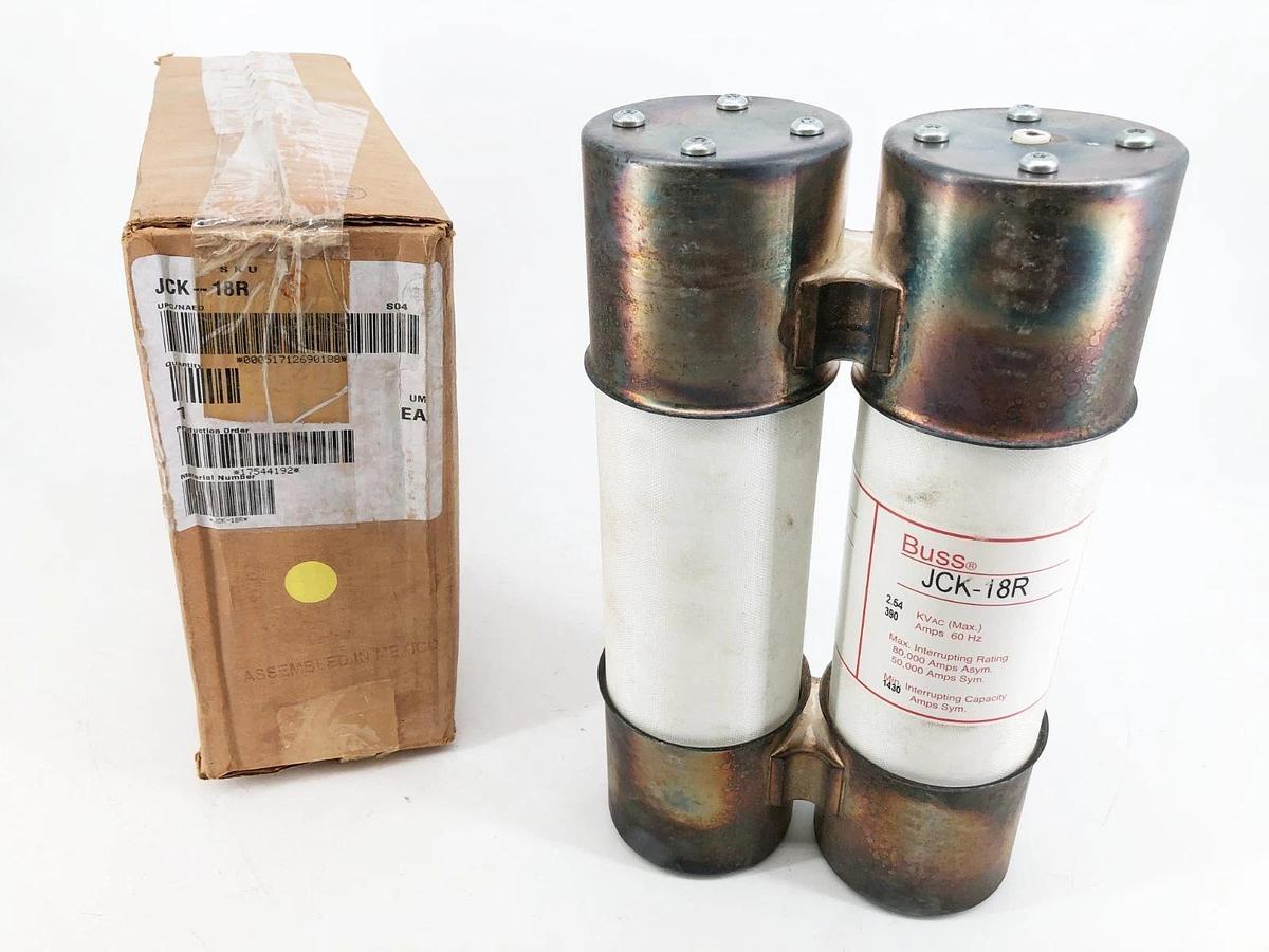 New Bussmann JCK-18R Medium Voltage Fuse 18A 2.4KV