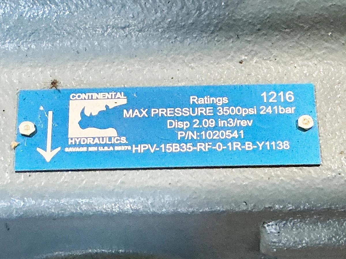 New Continental HPV-15B35-RF-0-1R-B-Y1138 Hydraulic Pump 3500PSI 2.09 Disp