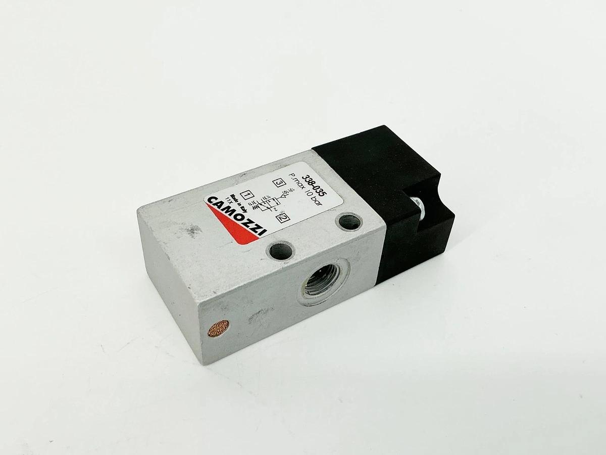 Used Camozzi 338-035 Pneumatic Valve 10Bar 1/8" Port