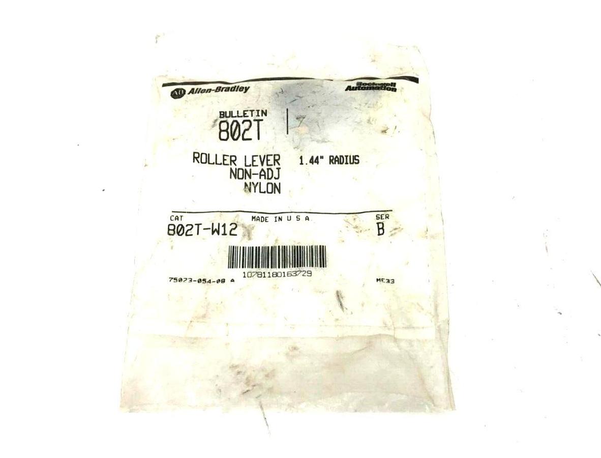 Lot of 3 New Allen Bradley 802T-W12 Roller Levers Non-Adjustable Nylon