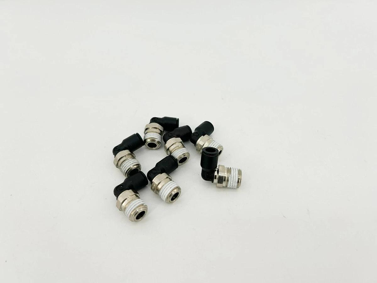 Lot of 7 New Lawson 86761 Male Elbows, 90 Deg. 1/4" x 1/4", 290PSI