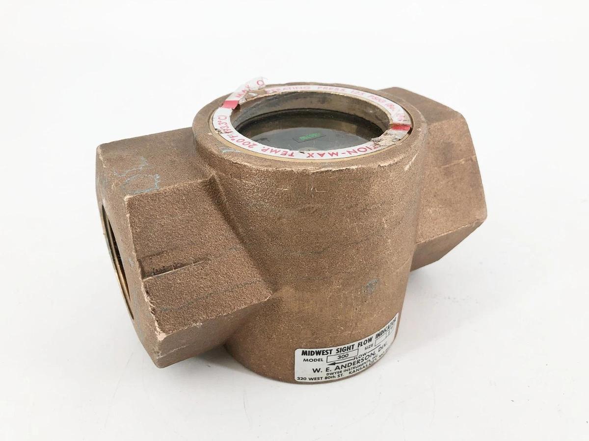 New Dwyer SFI-300-1-1/2 Sight Flow Indicator Size 1-1/2" 125psig - No Box