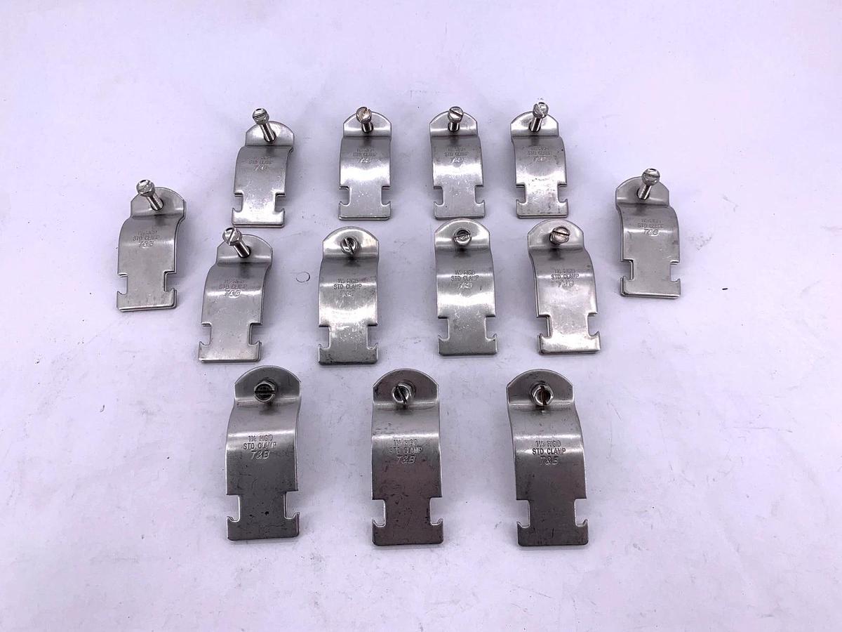 Lot of 13 New Thomas & Betts 1-1/4 RIGID STD CLAMP Conduit Clamp 1-1/4" - No Box