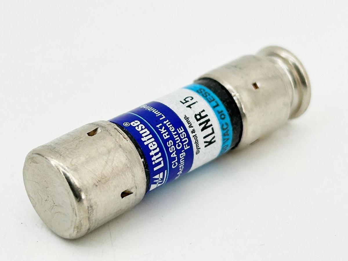 New Box of 10 Littelfuse KLNR-15 Fast Acting Current Limiting Fuse 15A 250V RK1