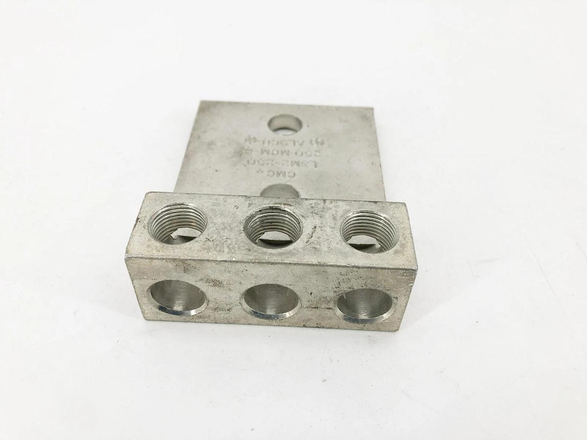 New CMC L3M2-250 Aluminum Mechanical Lug 250MCM - 6 AWG - No Hardware