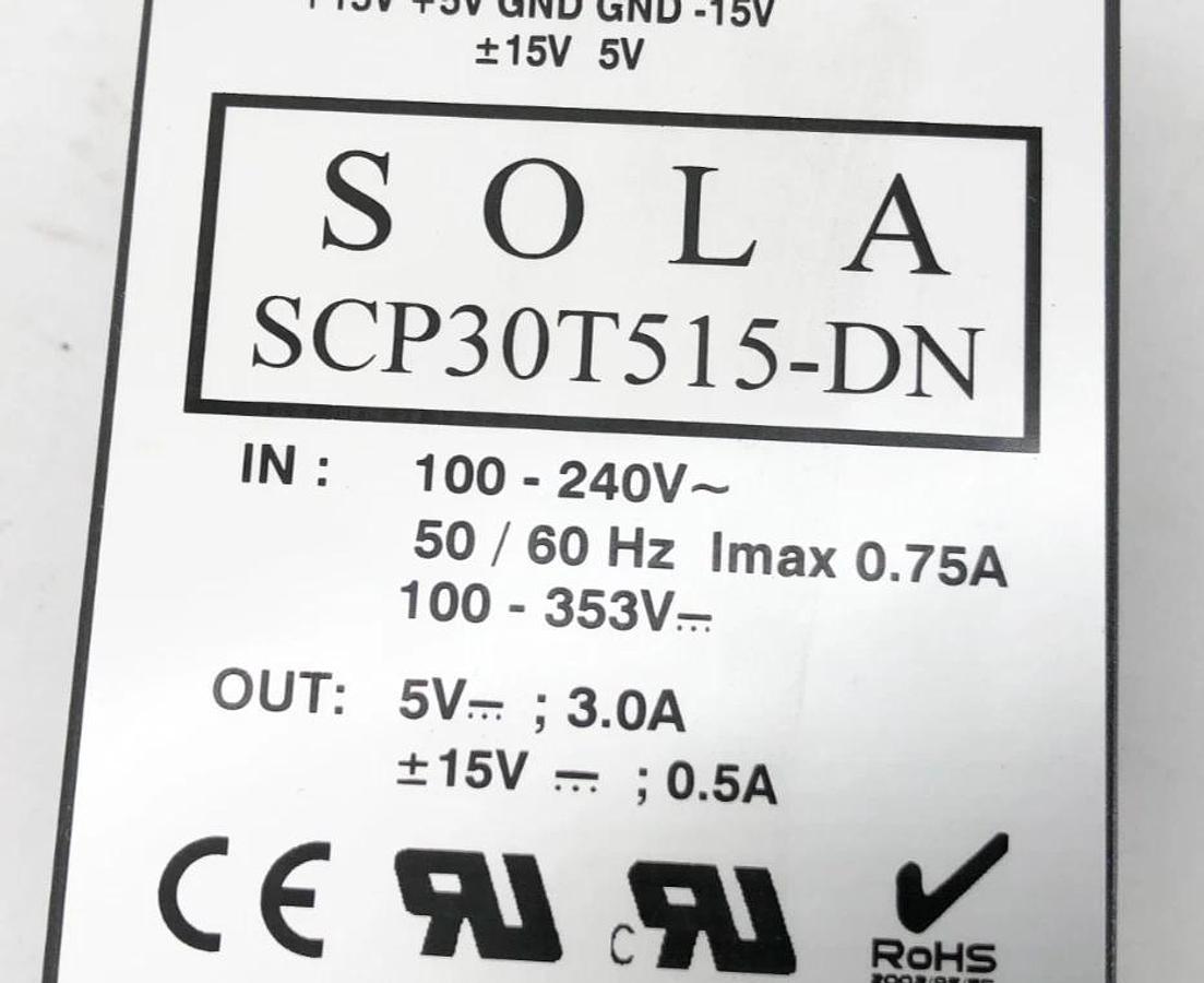 New Sola SCP30 T515-DN Power Supply 100-240V 50/60Hz 100-353V 5V 3A Output