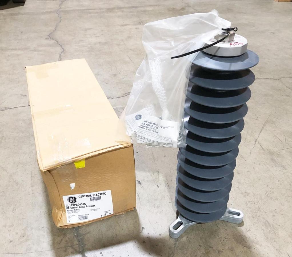 New General Electric 9L11XPB045AS Station Class Arrester 45KV Duty 36.5KV MCOV