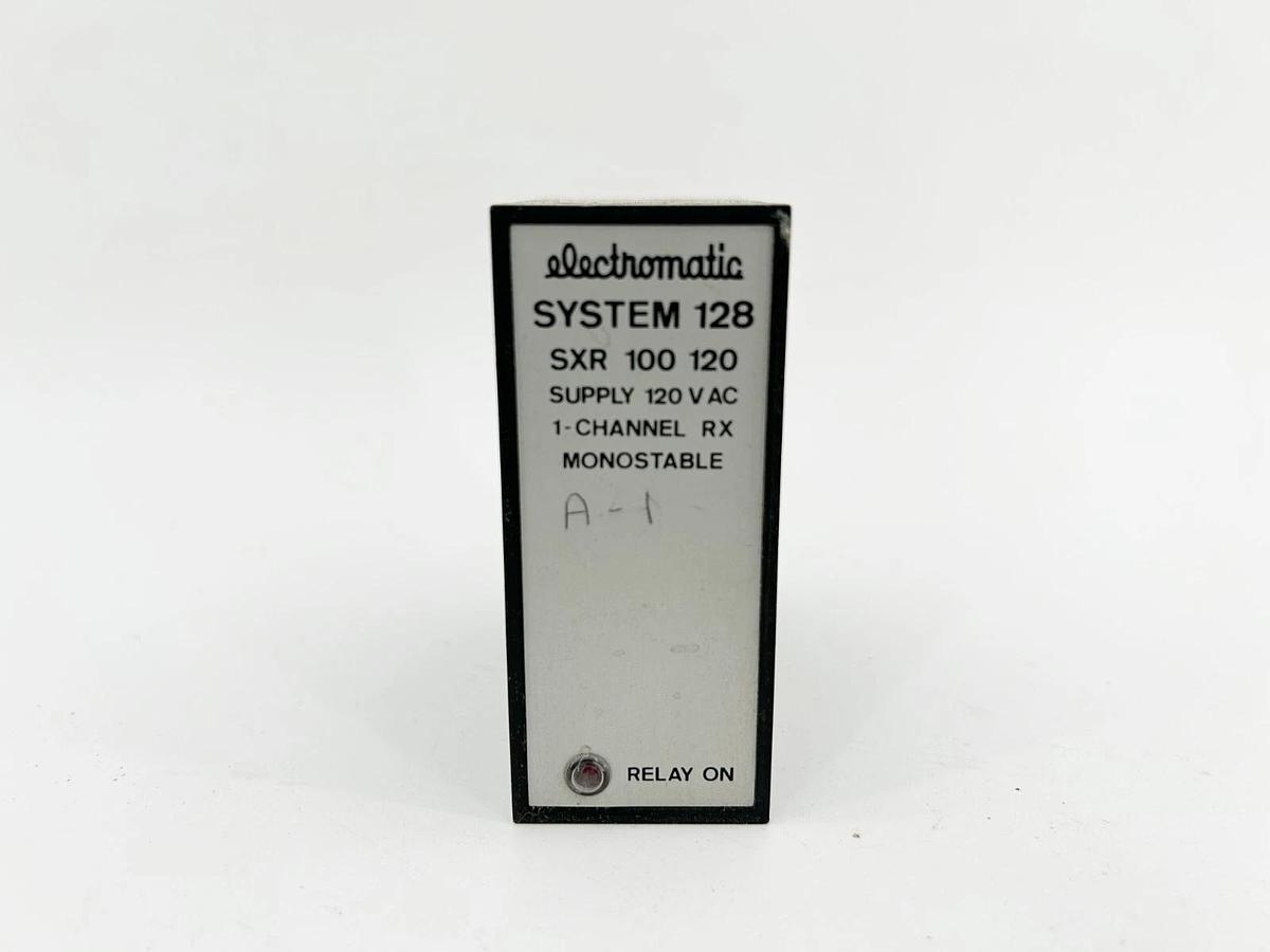 Used Electromatic SXR-100-120 Supply RX Monostable Relay 120Vac 1 Channel