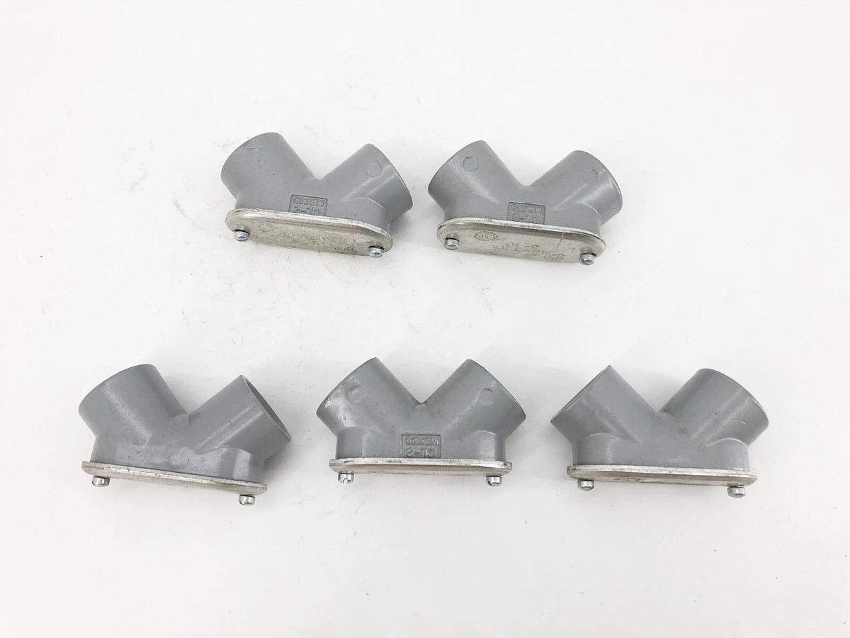 Lot of 5 New Killark CL-2 90° Pulling Elbows 3/4"