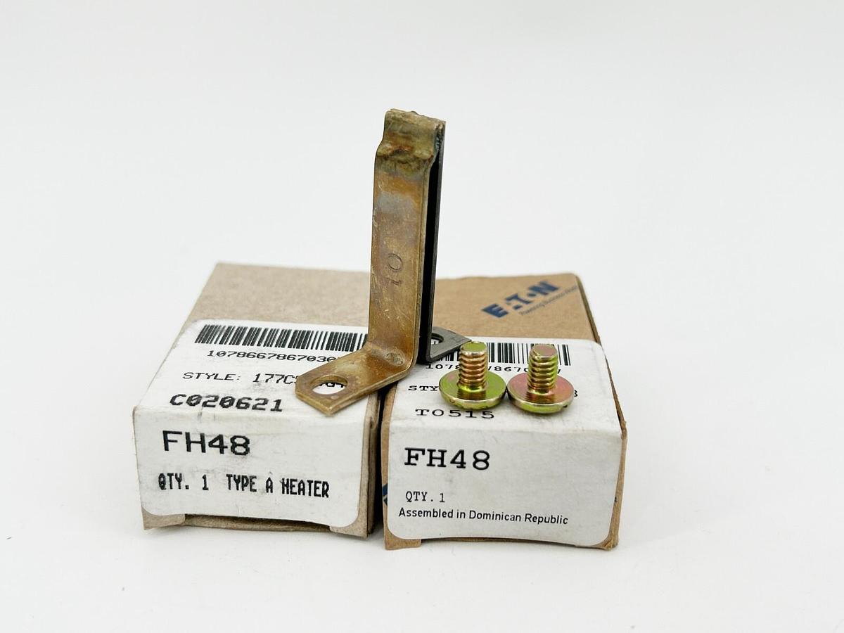 New Lot of 2 Eaton FH48 Thermal Overload Element Relay