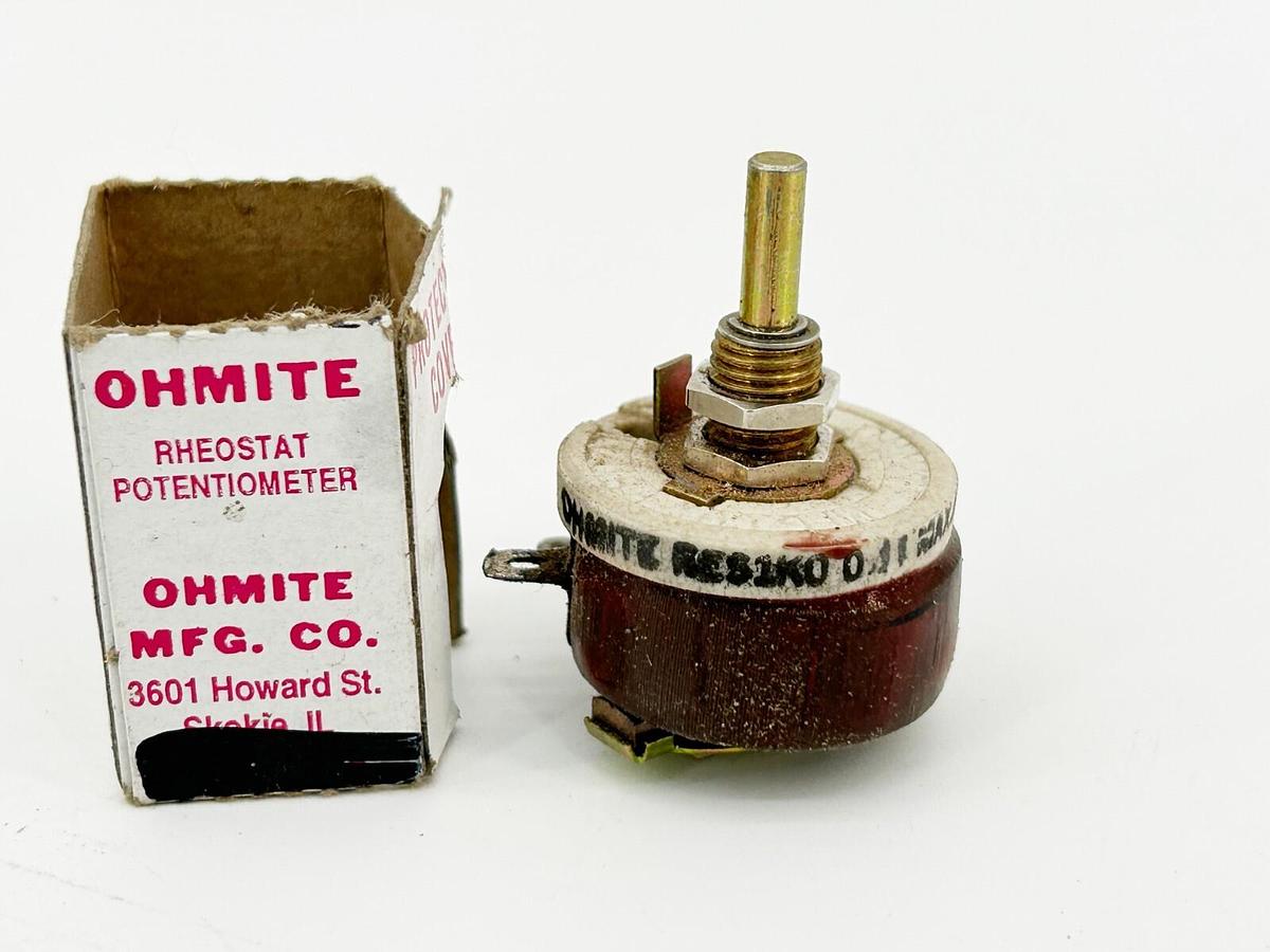 New Ohmite RES1K0 Rheostat Potentiometer Wire Wound 12.5W 10%