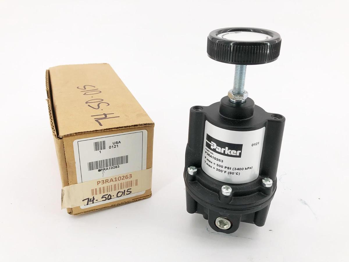 New Parker P3RA10263 Precision Regulator 2-150psi 3/8" NPT 500psi Max