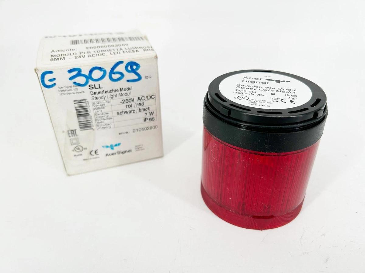 New Auer Signal 210502900 Steady Light Module Red 250VAC/DC