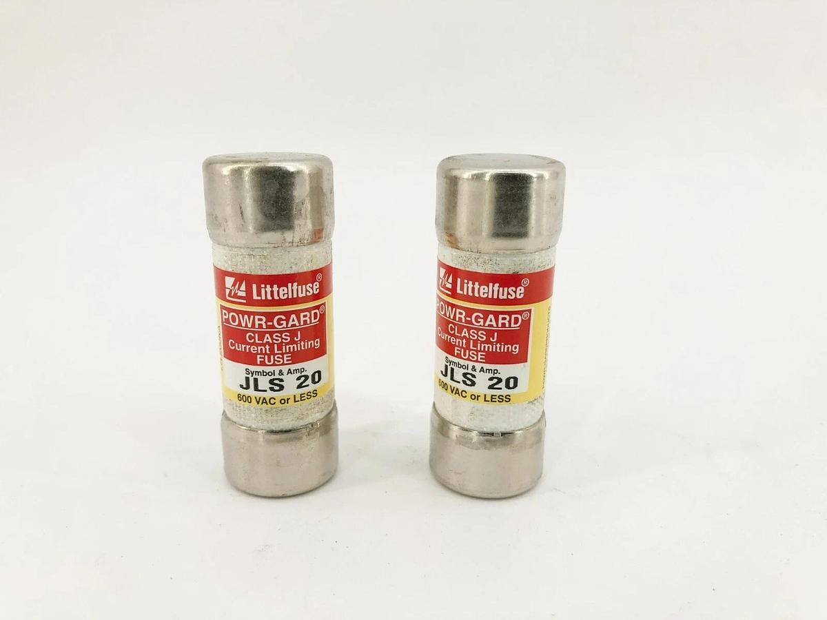 Lot of 2 New Littelfuse JLS 20 Current Limiting Fuses 20A 600VAC Class J