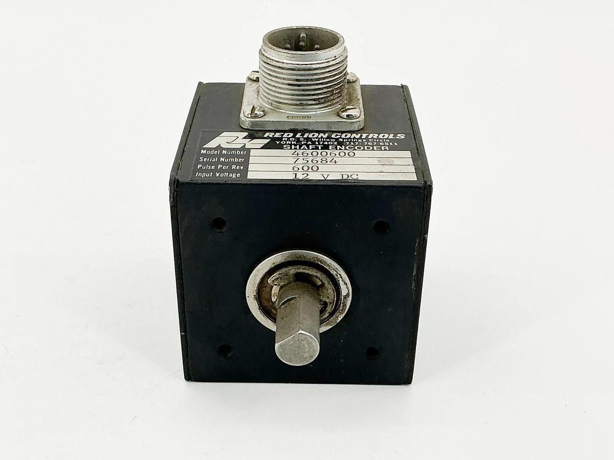 Used Red Lion Controls 4600600 Shaft Encoder 12VDC 600Rev