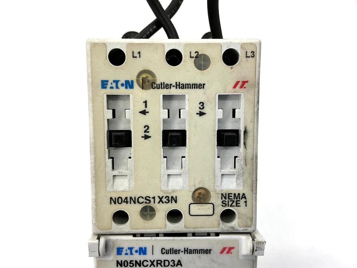 Used Eaton Cutler-Hammer N101CS1D3A Starter 3P 27A SS OVLD N04NCS1X3N N05NCXRD3A
