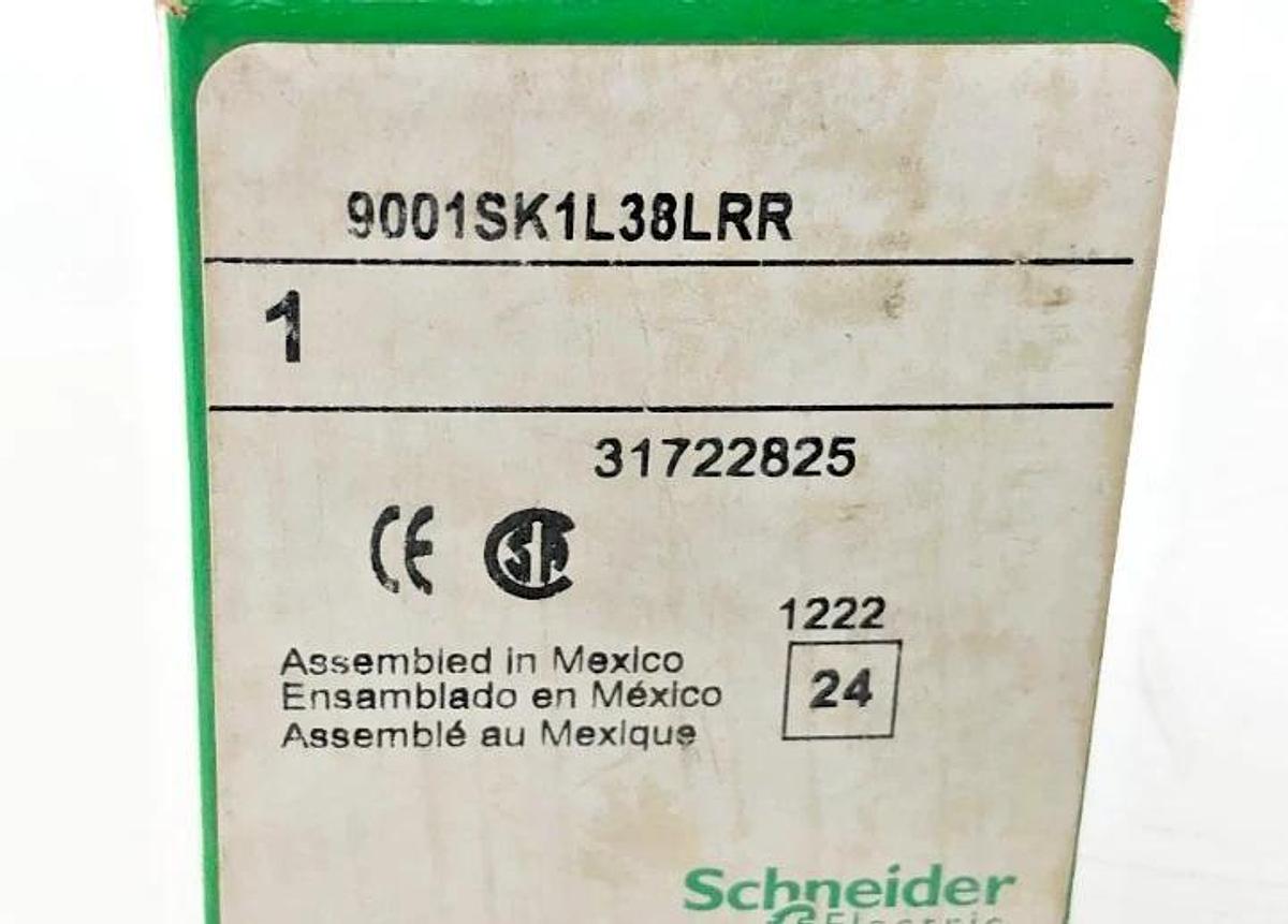 New Schneider Electric 9001SK1L38LRR Red Pushbutton 120VAC/DC Ser. J