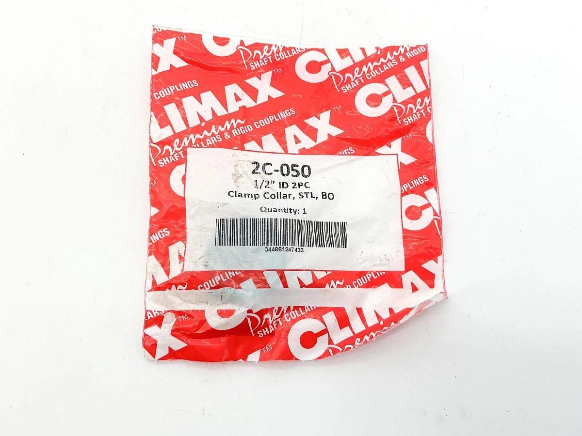 New Lot of 2 Climax 2C-050 Clamp Collar 1/2"