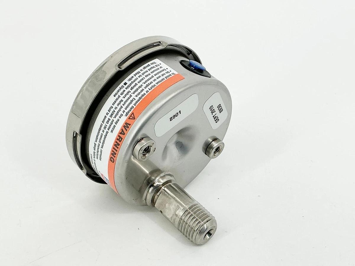 New Ashcroft 25-1009-SWL-02B-3000#-XUC Pressure Gauge 2-1/2" 3000PSI 316 Tube